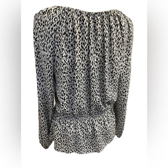 Ellen Tracy Womens Black/ White Top Size XS - Picture 3 of 6